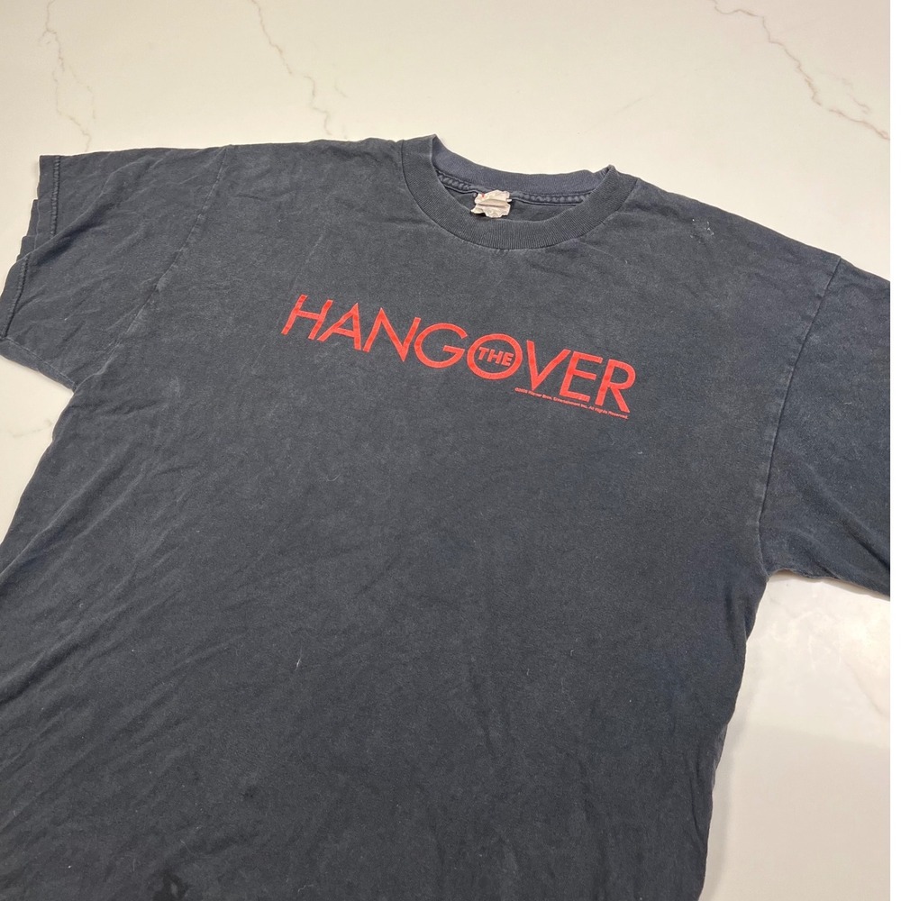 Alstyle The Hangover Movie Promo Shirt Mens XL Black 2009 Vegas Graphic Tee